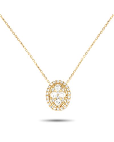 Non-Branded Lb Exclusive 18k Yellow 0.85ct Diamond Necklace Ank-14939-y - Metallic