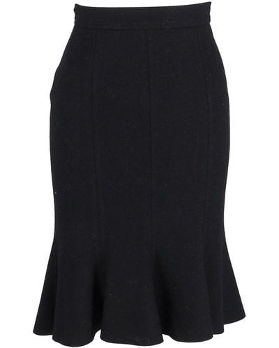 Prada Mermaid Knee-length Skirt - Black
