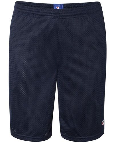 Champion Polyester Mesh 9 Shorts With Pockets - Blue