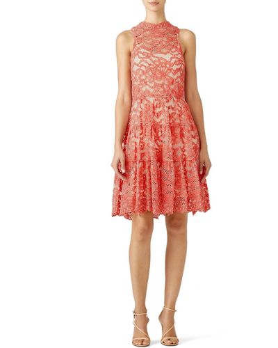 Erin Fetherston Posie Lace Dress - Red