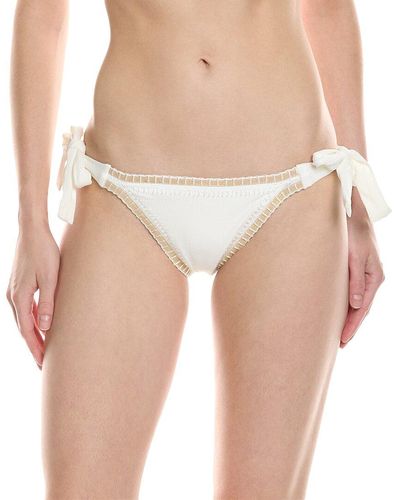 Platinum inspired by Solange Ferrarini Tie Side Bikini Bottom - White
