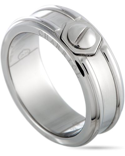 Charriol Rotonde Stainless Steel Band Ring - Metallic