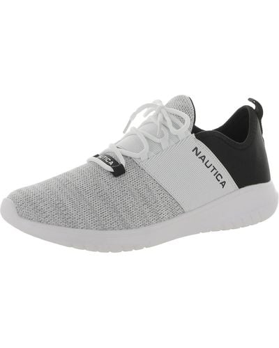 Nautica Manmade Slip On Casual And Fashion Sneakers - Gray