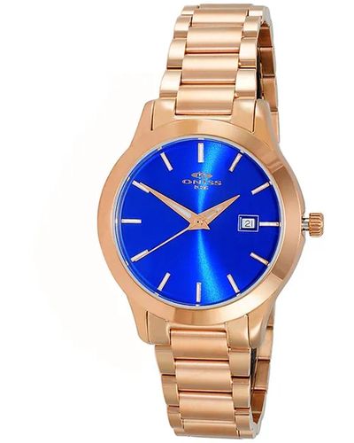 Oniss Royal Blue Dial Watch