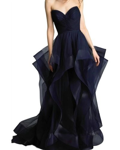 Issue New York Tulle Ball Gown - Blue