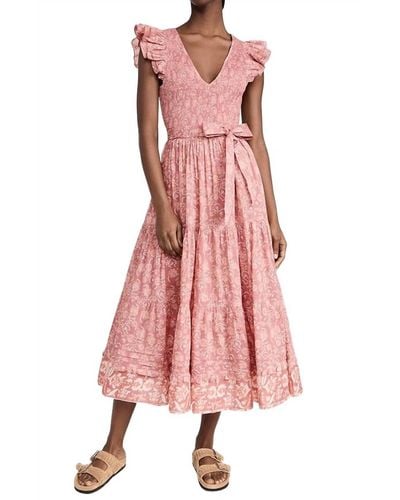 Cleobella Rita Ankle Dress - Pink