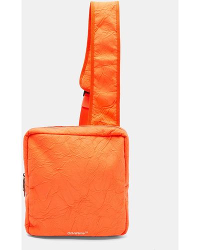 Off-White c/o Virgil Abloh Neon Nylon Sling Bag - Orange
