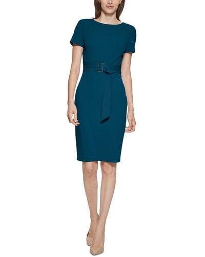 Calvin Klein Business Midi Sheath Dress - Blue
