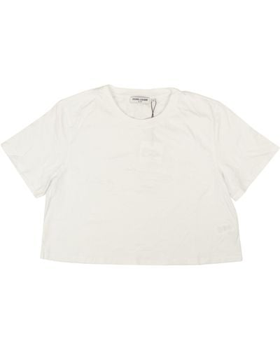 Opening Ceremony Chalk White Cotton Blank Oc Cropped T-shirt