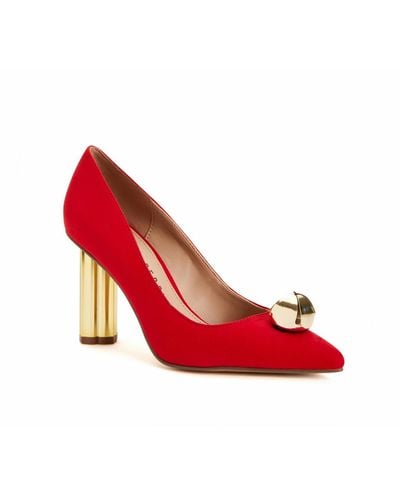 Katy Perry Pointed Toe Festive Pumps - Red
