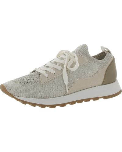 Dolce Vita Faux Leather Life Style Casual And Fashion Sneakers - Gray