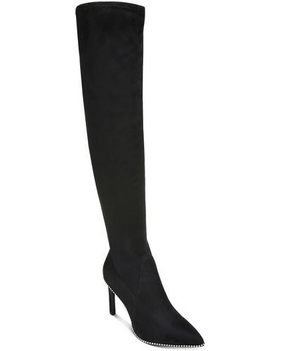 BarIII Milliee Tall Dressy Over-the-knee Boots - Black
