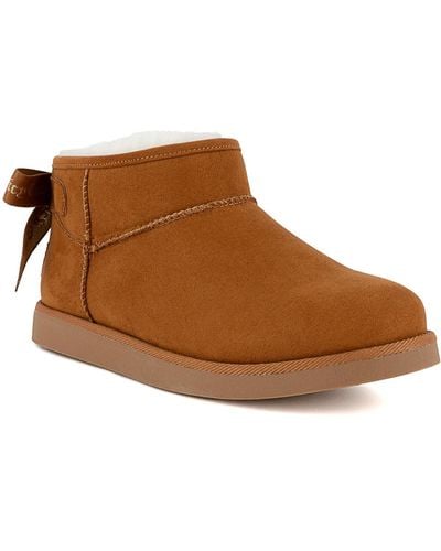 Juicy Couture Solid Man Made Booties - Brown