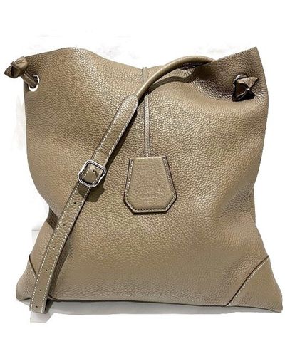 Hermès Silk City Leather Shoulder Bag (pre-owned) - Green