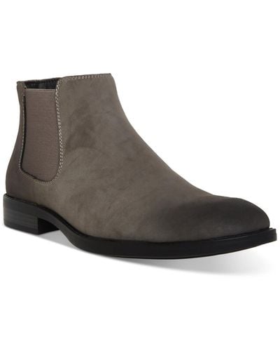 Madden Maxxin Round Toe Faux Leather Chelsea Boots - Brown