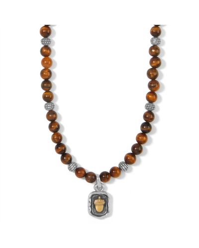 Brighton Ferrara Virtue Bead Acorn Necklace - Metallic