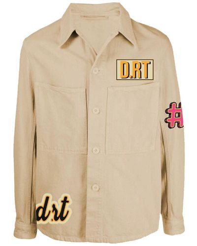 D.RT Oversized Canvas Drty Shacket - Natural