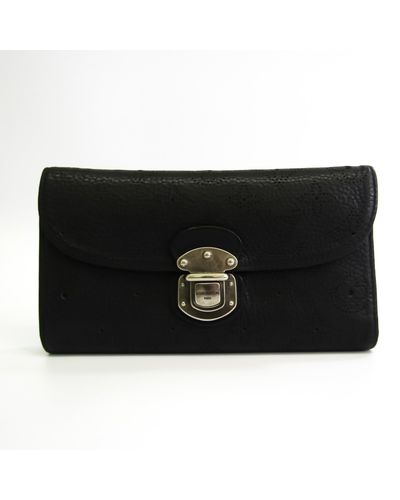 Louis Vuitton Portefeuille Amelia Leather Wallet (pre-owned) - Black