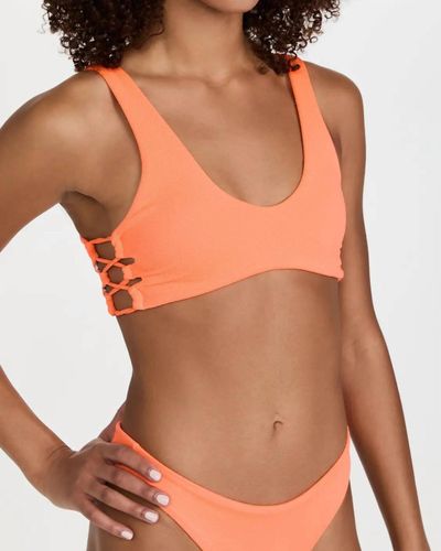 Maaji Town Sporty Bralette Bikini Top - Orange
