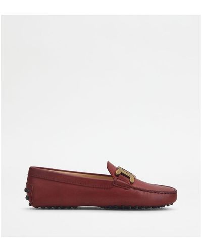 Tod's Kate Gommino Driving Shoes - Red