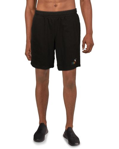 PUMA Logo Sweats Shorts - Black
