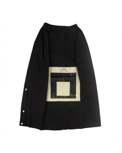 A_COLD_WALL* * Cotton Snap Midi Skirt - Black