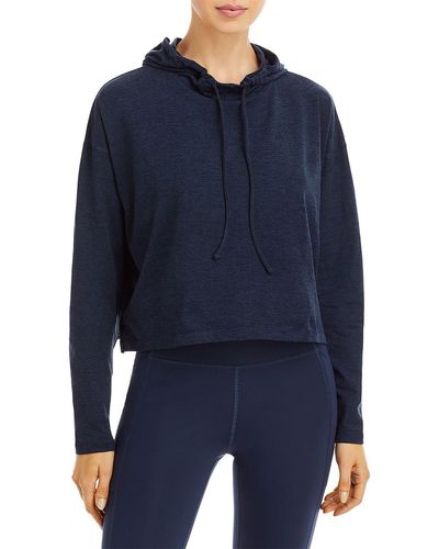 GIRLFRIEND COLLECTIVE Hoodie Crop Cropped - Blue