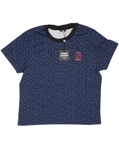 Opening Ceremony Fem Fit Printed T-shirt - Blue