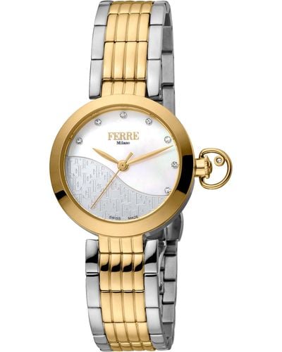 Ferré Fashion 28mm Quartz Watch - Metallic