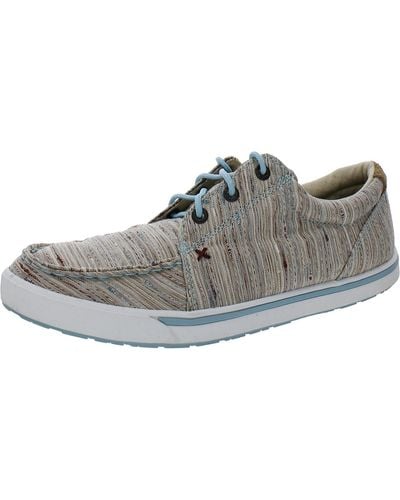 Twisted X Shimmer Canvas Casual And Fashion Sneakers - Gray