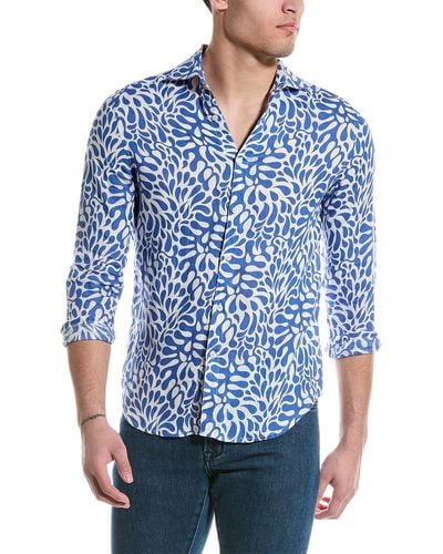HIHO Jeremy Linen Shirt - Blue