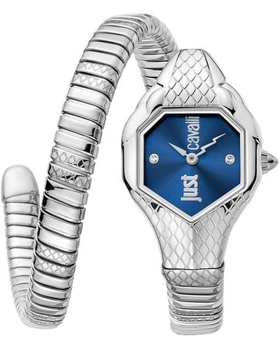 Just Cavalli Serpente Dial Watch - Blue