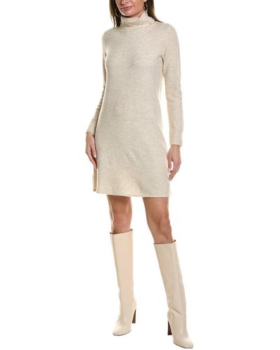 Vince Camuto Turtleneck Sweaterdress - Natural