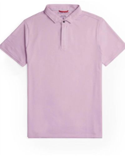 Stone Rose Solid Short Sleeve Polo - Pink
