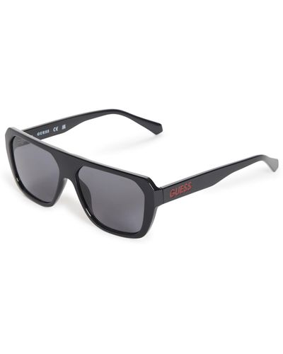 Guess Factory Angular Square Sunglasses - Black