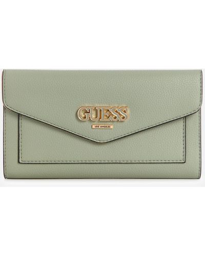 Guess Factory Barnaby Clutch Wallet - Green