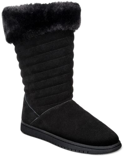 Style & Co. Novaa Suede Cold Weather Winter & Snow Boots - Black