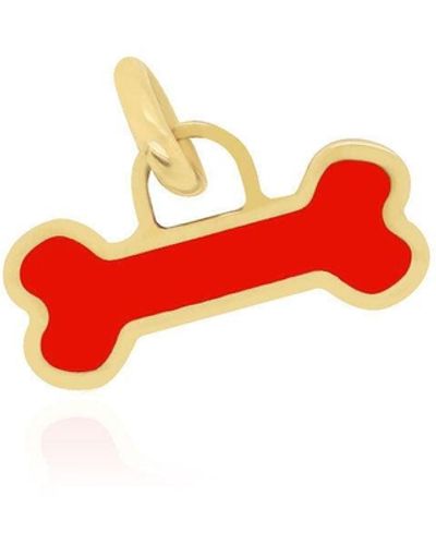 The Lovery Coral Bone Charm - Red