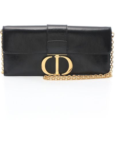 Dior 30 Montaigne Chain Shoulder Bag Leather - Black