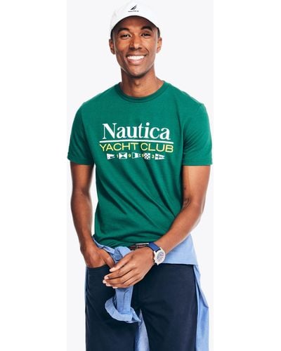 Nautica Sustainably Crafted Yacht Club Graphic T-shirt - Green