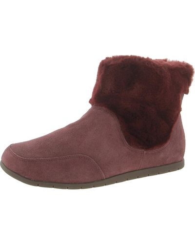 Vionic Maizie Suede Cold Weather Booties - Brown