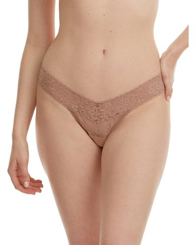 Hanky Panky Daily Lace Lowrise Thong - Natural