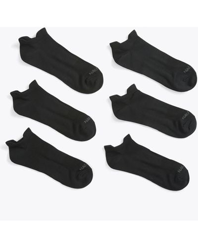 Nautica Athletic Low-cut Microfiber Socks, 6-pack - Black