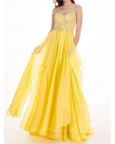 Rachel Allan Prom Dress - Yellow