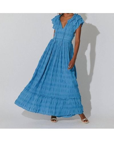 Cleobella Santana Ankle Dress - Blue