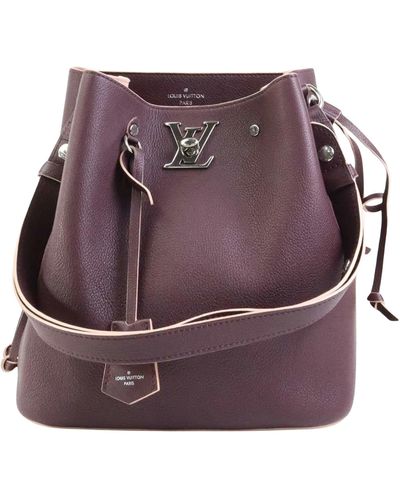 Louis Vuitton Lockme Leather Shoulder Bag (pre-owned) - Purple