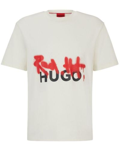 HUGO Relaxed-fit T-shirt - White