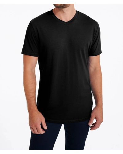 Swet Tailor Softest V Neck T-shirt - Black