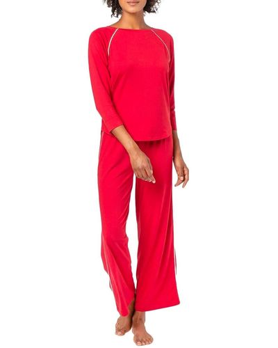 Lilla P 3/4 Sleeve Sleepwear Set - Red