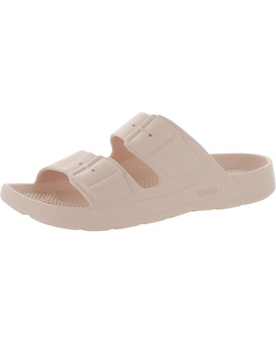 Totes Ts14 Slip On Round Toe Slide Sandals - Pink